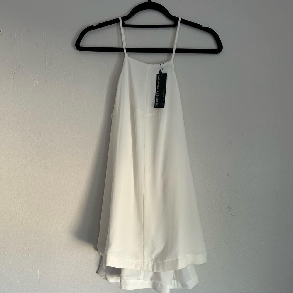 Banana Republic High-Low Tank White Size Small